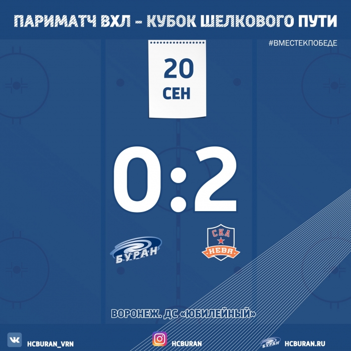 "Буран" уступил "СКА-Неве" 0:2